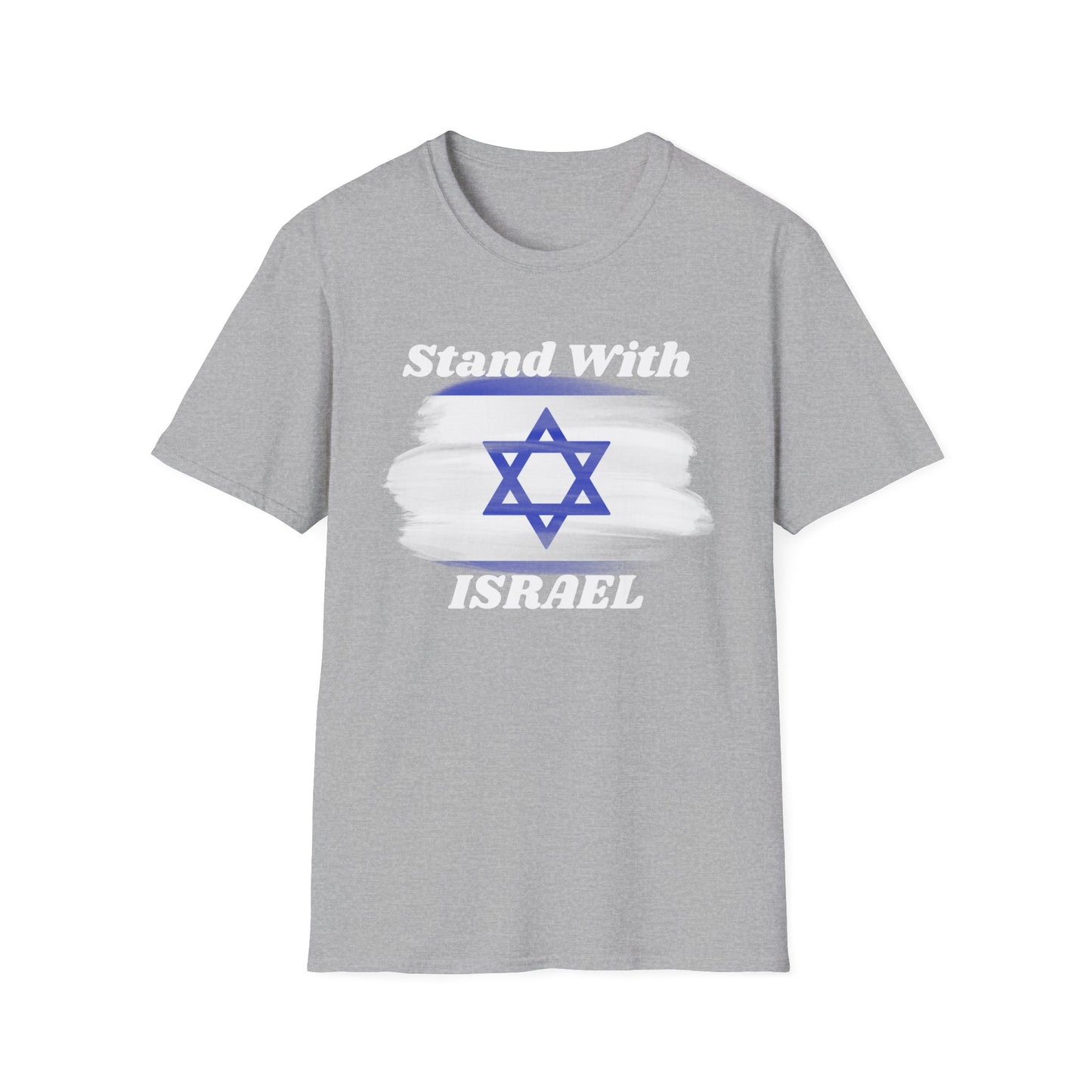 Stand with Israel Graphic T-Shirt Sport Grey