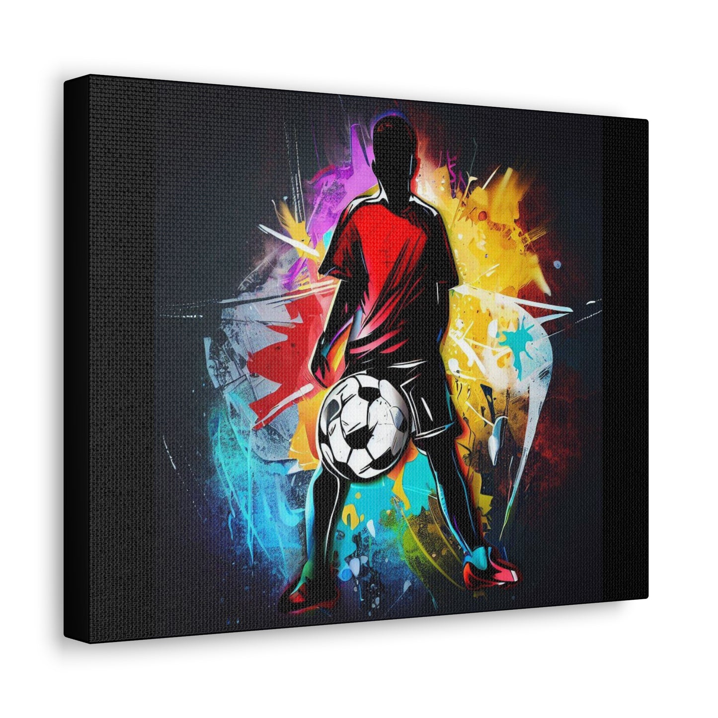 Soccer Player, Graffiti-inspired home decor, Modern street art prints, Graffiti wall art, Street art canvas art, Graffiti artist prints