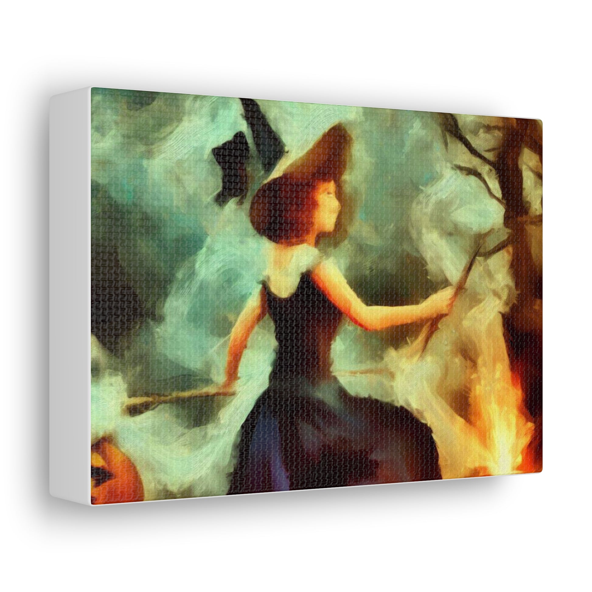 Halloween art, Witch canvas prints, Scary Halloween decor, Halloween home decor, Halloween wall, Gothic wall decor, Canvas Gallery Wraps - SaviTraviDesigns