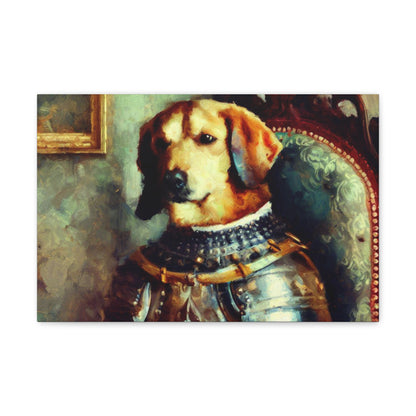 Fancy Dog, Canvas Dog Art, Dog Wall Art, Canine Canvas Art, Canvas Gallery Wraps 18″ x 12″ Premium Gallery Wraps (1.25″)