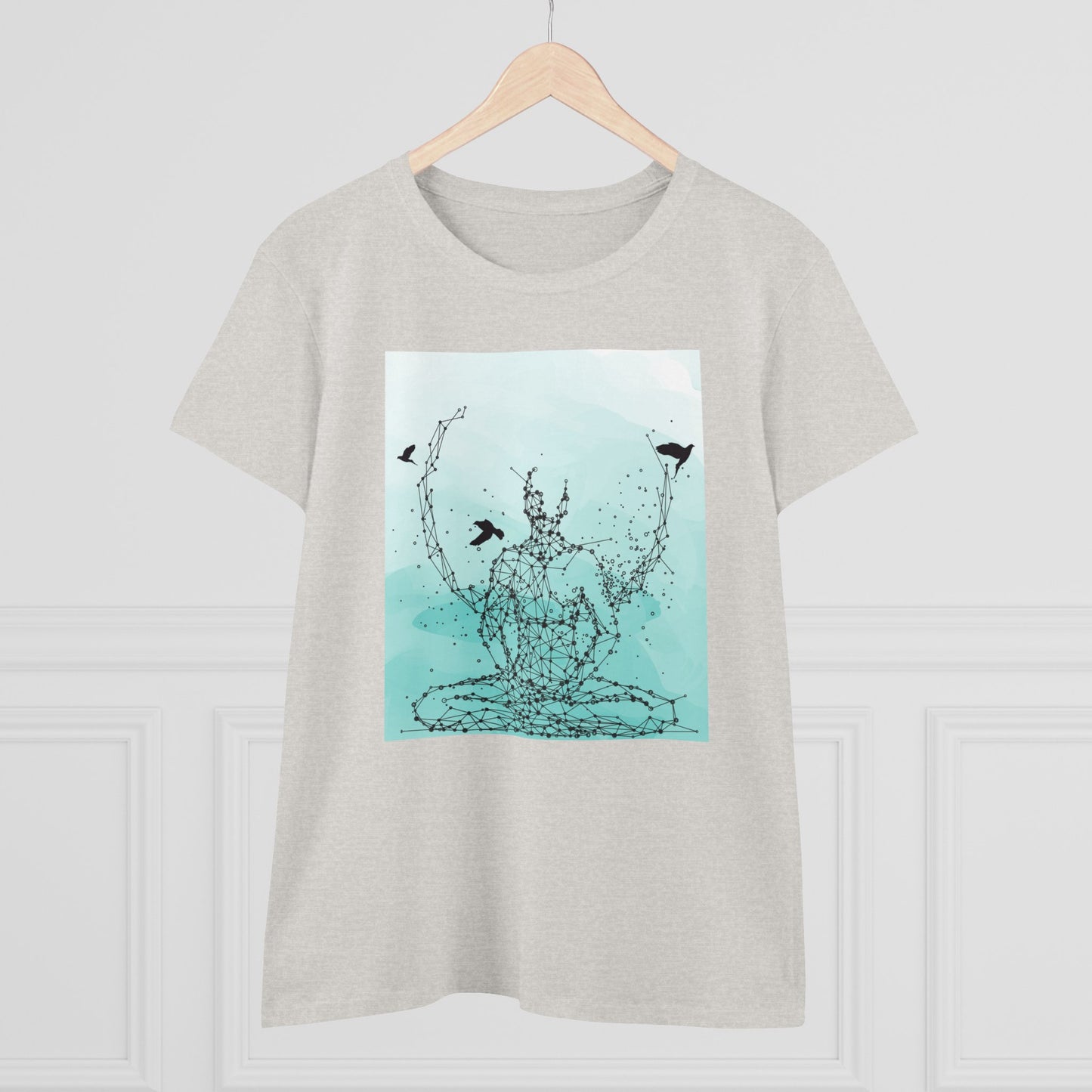 Meditation T-Shirts, Yoga Graphic Tees, Mindfulness Apparel, Zen T-Shirts, Spiritual Shirts, Chakra Tees, Womens T-Shirt