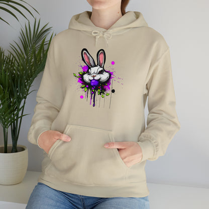 Bunny Hoodie, Graffiti Hoodie, Graffiti Sweatshirt, Bunny Urban art, Hooded Sweatshirt