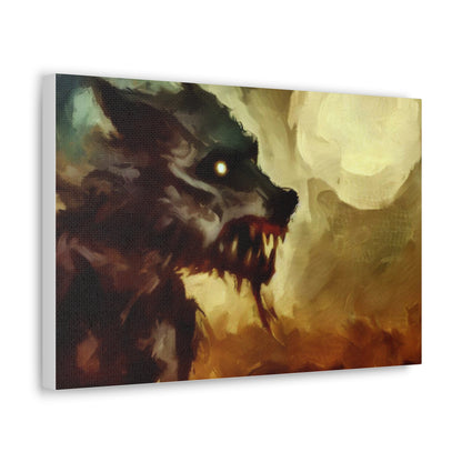 Halloween art, Werewolf canvas prints, Scary Halloween decor, Halloween home decor, Halloween wall, Gothic wall decor, Canvas Gallery Wraps - SaviTraviDesigns