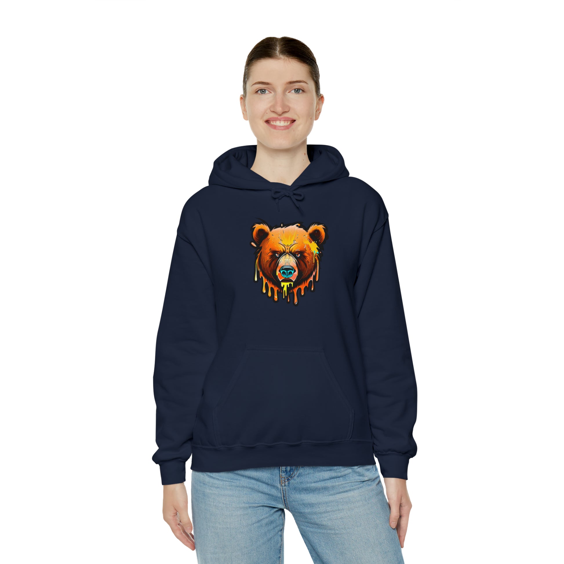 Bear Hoodie, Graffiti Graphic Shirt, Street Art, Urban Art, Unisex Hooded Sweatshirt, Bear Hoodie