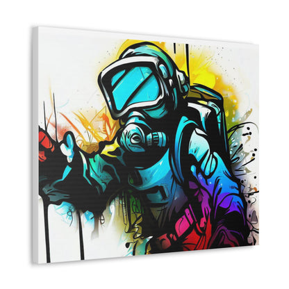 Graffiti Mask, Graffiti Artist, Graffiti-inspired home decor, Modern street art prints, Graffiti wall art, Street art canvas art, Graffiti artist prints 24″ x 20″ Premium Gallery Wraps (1.25″)