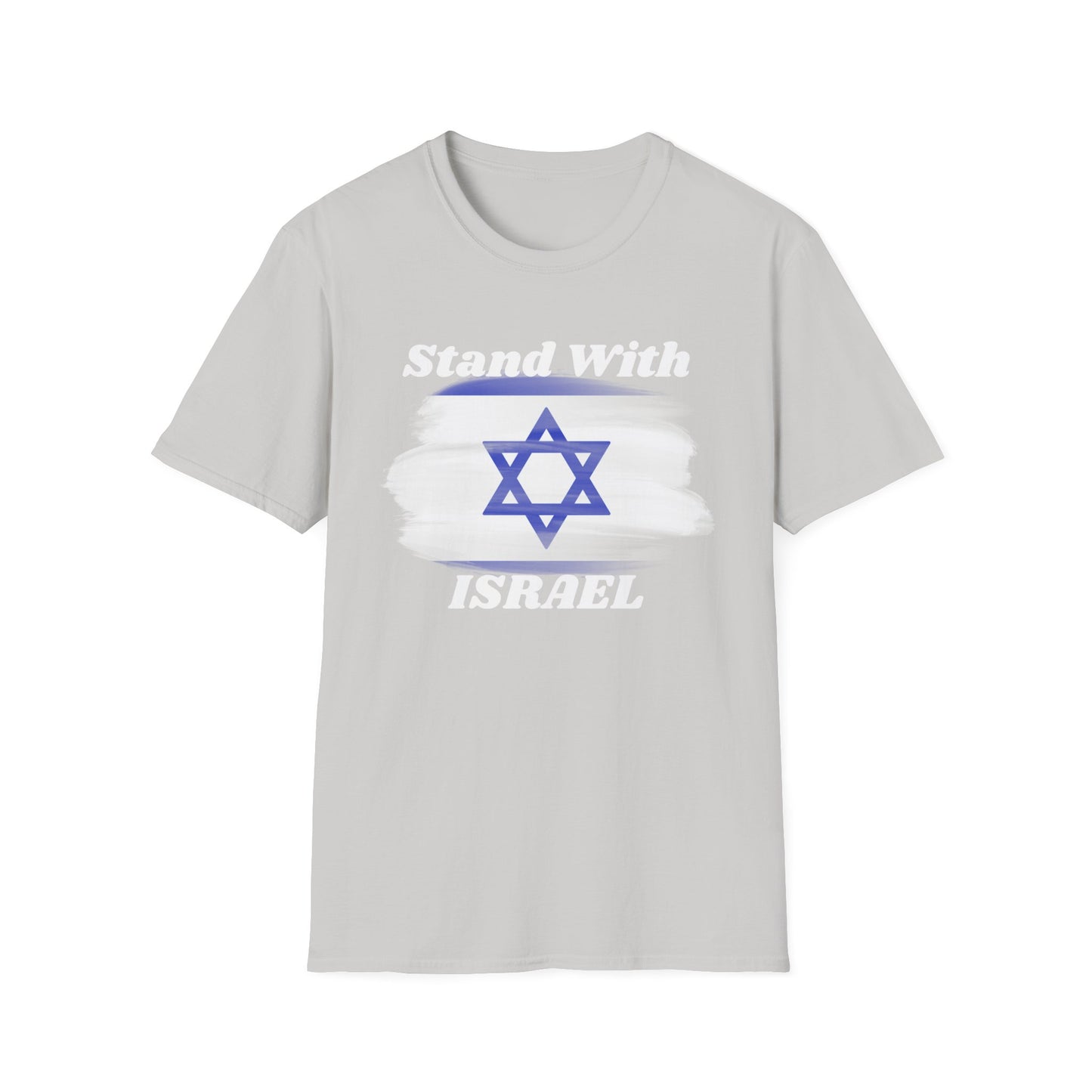 Stand with Israel Graphic T-Shirt Ice Grey