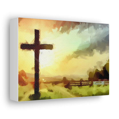 Christian wall art, Cross wall art, Farm art, Canvas Gallery Wraps - SaviTraviDesigns