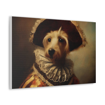 Fancy Dog, Canvas Dog Art, Dog Wall Art, Canine Canvas Art,Canvas Gallery Wraps, Pet Art, King Dog - SaviTraviDesigns