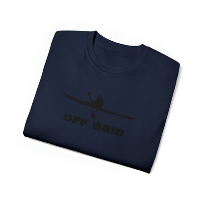 Off Grid T-Shirt, Kayak T-Shirt, Outdoor Graphic T-shirt, Adventure T-Shirts, Nature-Inspired Tees, Hiking T-Shirts, Camping Graphic Shirts - SaviTraviDesigns