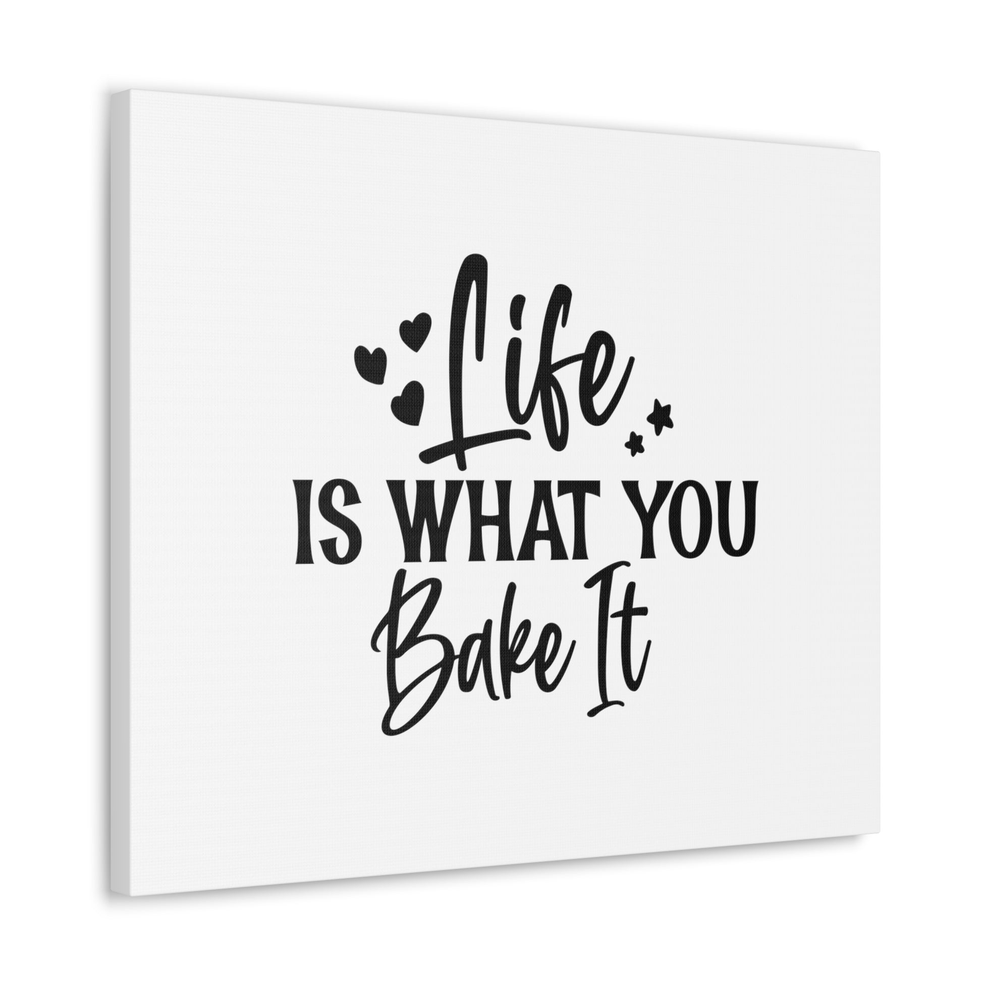 Life Is What You Bake It, Kitchen quote canvas prints, Kitchen wall decor quotes, Kitchen canvas art, Funny kitchen quotes on canvas, Inspirational kitchen quotes - SaviTraviDesigns