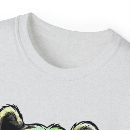 Graffiti Graphic Shirt, Street Art, Urban Art, Unisex Ultra Cotton Tee, Green Bear