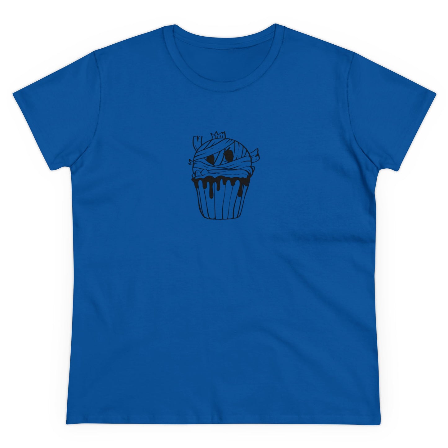 Mummy Cupcake, Halloween Cupcake Designs, Halloween Graphic Shirts, Spooky Halloween Shirts, Cute Halloween Graphic Tees Royal