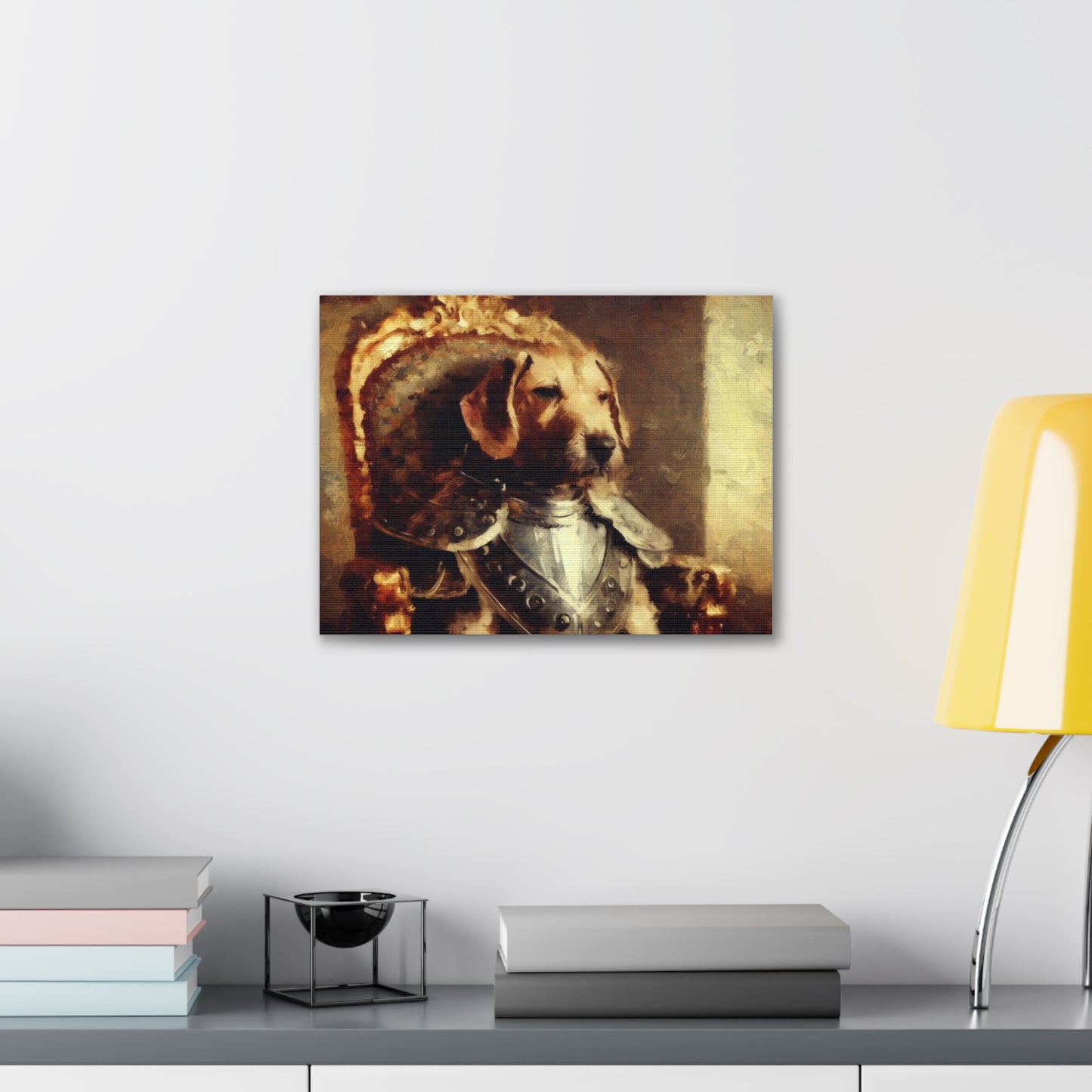 Fancy Dog, Canvas Dog Art, Dog Wall Art, Canine Canvas Art,Canvas Gallery Wraps