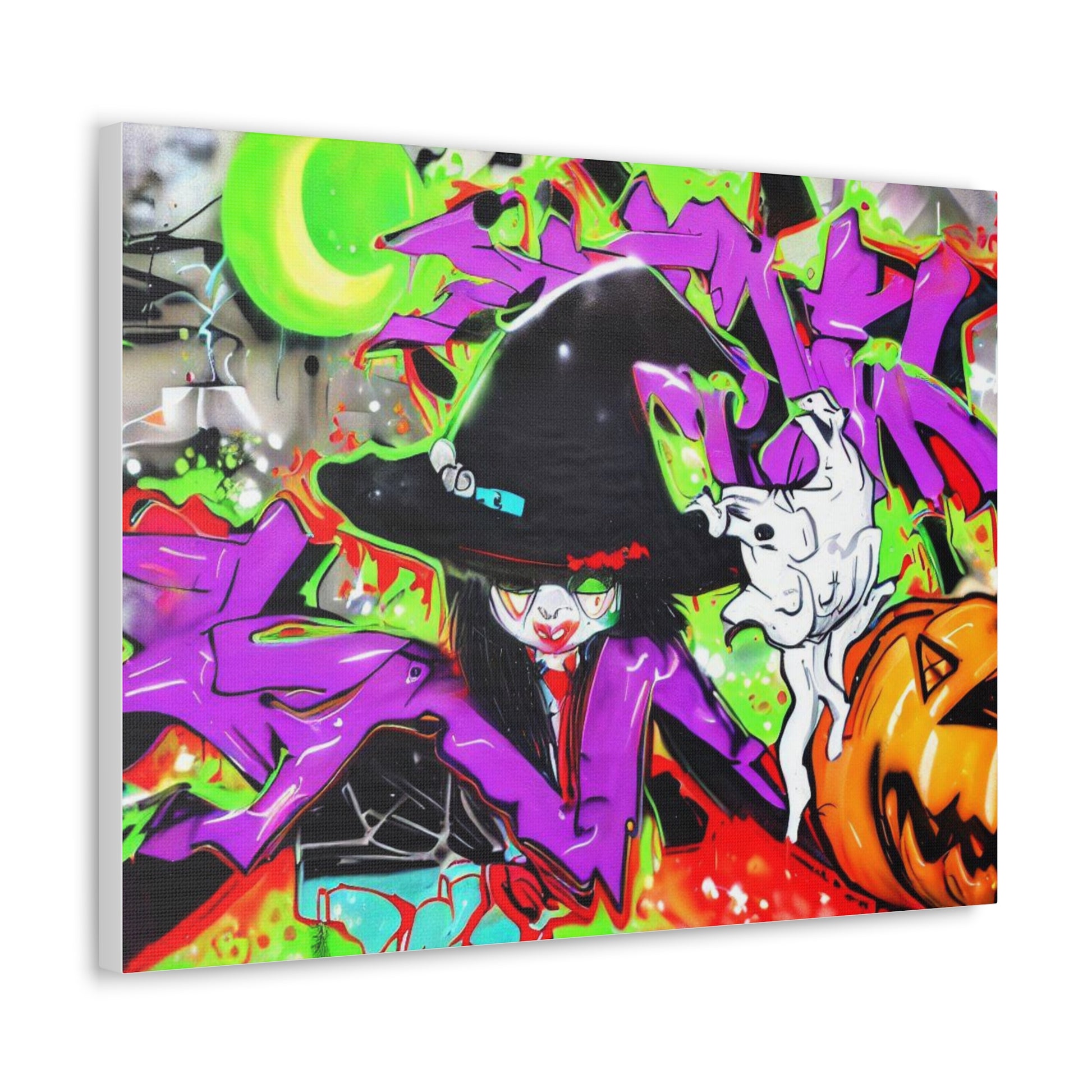 Halloween art, Witch canvas prints, Scary Halloween decor, Halloween home decor, Halloween wall, Gothic wall decor, Canvas Gallery Wraps