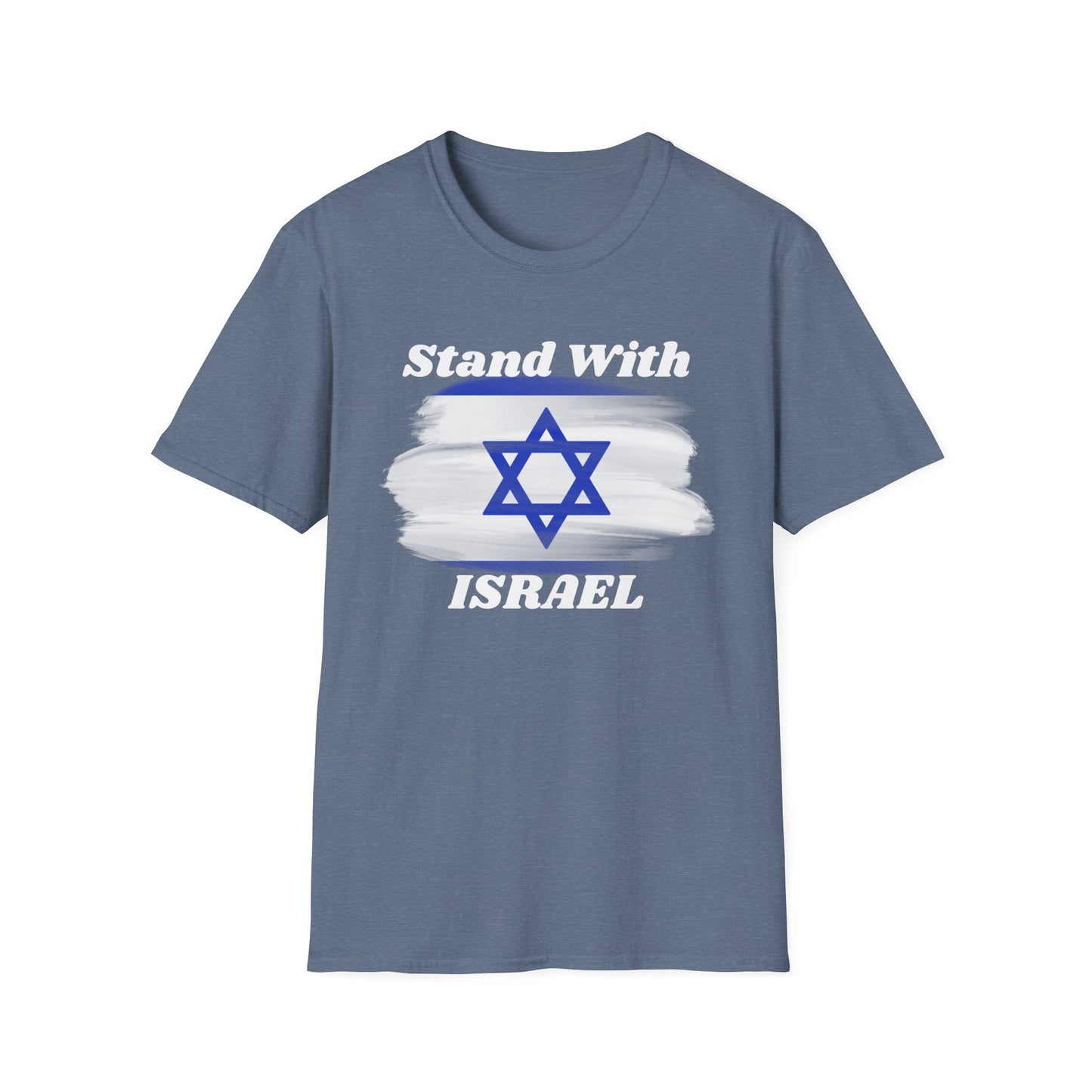 Stand with Israel Graphic T-Shirt Heather Indigo