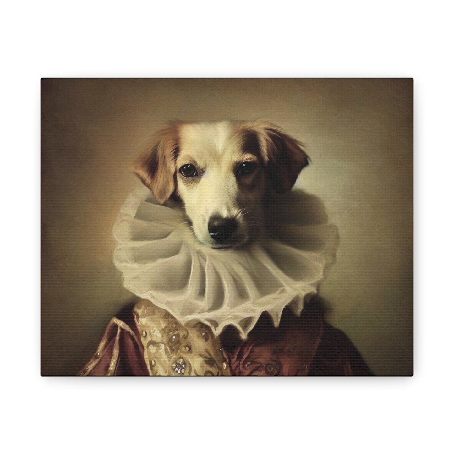 Fancy Dog, Canvas Dog Art, Dog Wall Art, Canine Canvas Art, Canvas Gallery Wraps 10″ x 8″ Premium Gallery Wraps (1.25″)