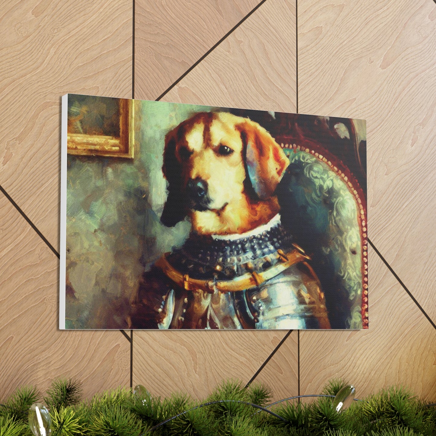 Fancy Dog, Canvas Dog Art, Dog Wall Art, Canine Canvas Art, Canvas Gallery Wraps