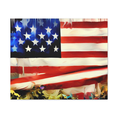 American Flag wall art, Flag wall art, Canvas Gallery Wraps - SaviTraviDesigns