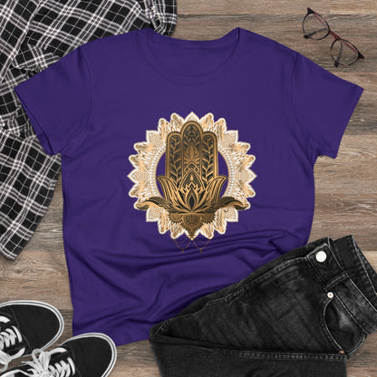 Meditation T-Shirts, Yoga Graphic Tees, Mindfulness Apparel, Zen T-Shirts, Spiritual Shirts, Chakra Tees, Womens T-Shirt Purple