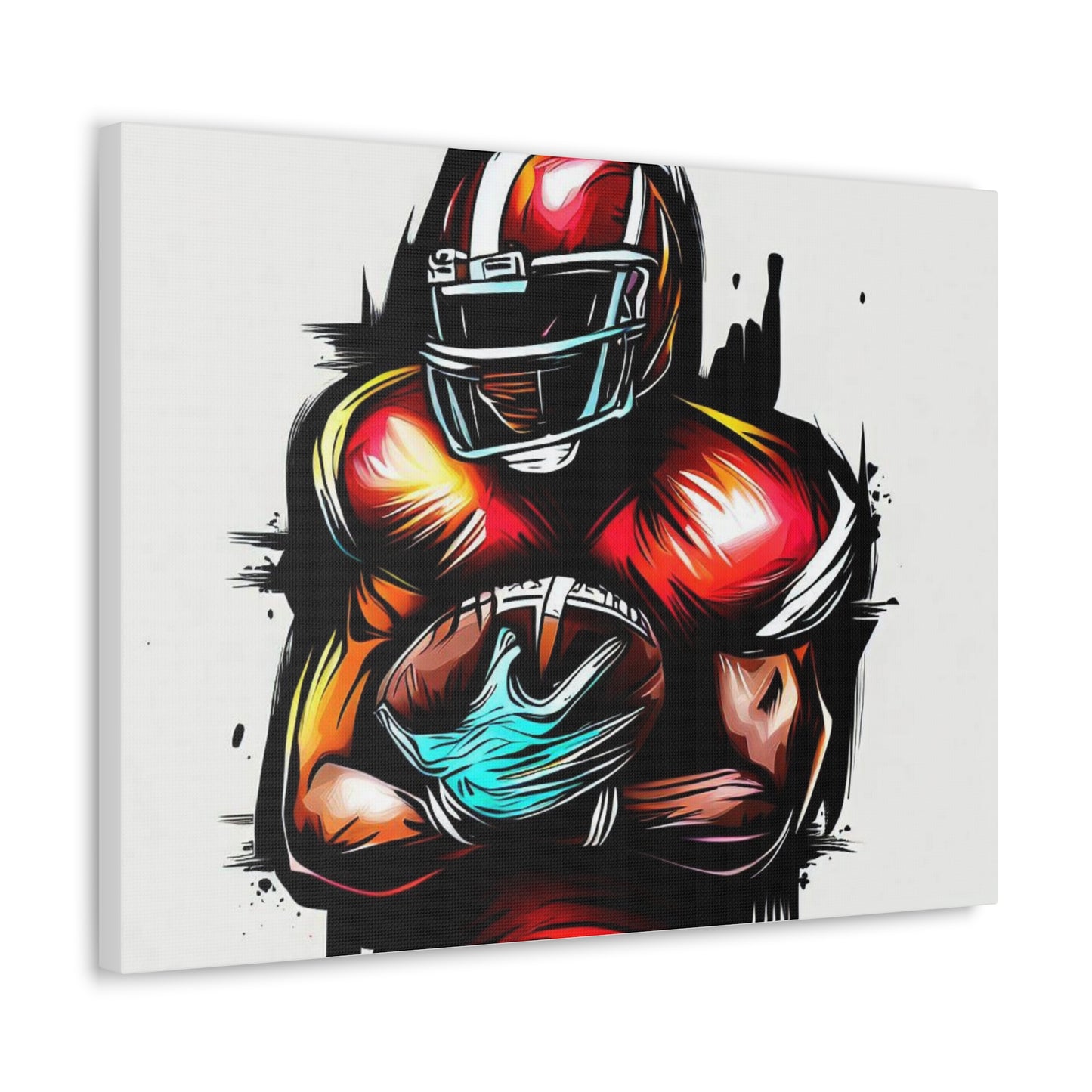 Football Player, Graffiti art prints, Street art canvas, Urban art decor, Graffiti-style wall art, Graffiti canvas prints, Street art posters - SaviTraviDesigns