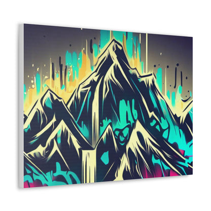 Blue Mountain, Graffiti-inspired home decor, Modern street art prints, Graffiti wall art, Street art canvas art, Graffiti artist prints - SaviTraviDesigns