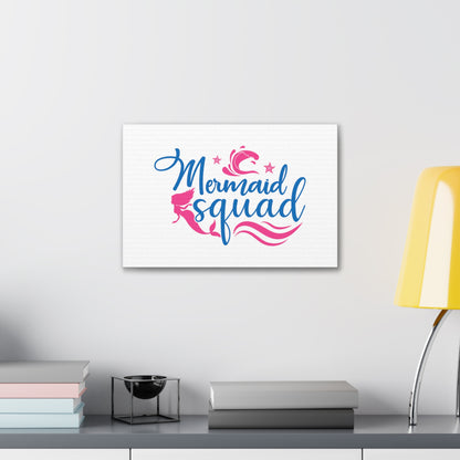 Mermaid Squad, Mermaid Wall Art, Coastal Mermaid Decor, Beach House Mermaid Signs, Nautical Mermaid Decor, Mermaid Nursery Wall Decor - SaviTraviDesigns