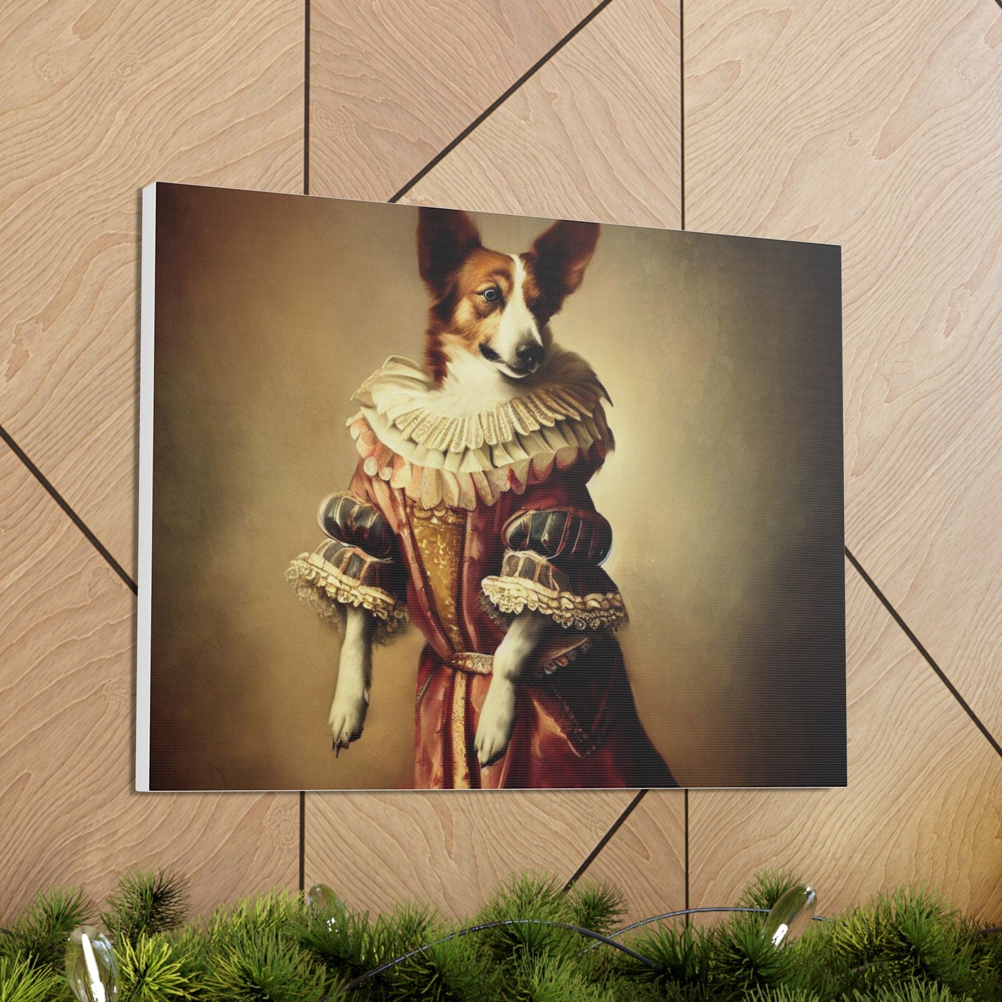 Fancy Dog, Canvas Dog Art, Dog Wall Art, Canine Canvas Art,Canvas Gallery Wraps, Pet Art