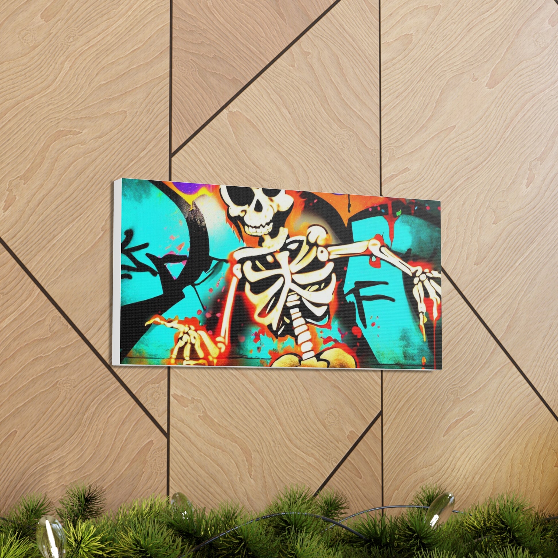 Halloween art, Skeleton canvas prints, Scary Halloween decor, Halloween home decor, Halloween wall, Gothic wall decor, Canvas Gallery Wraps - SaviTraviDesigns