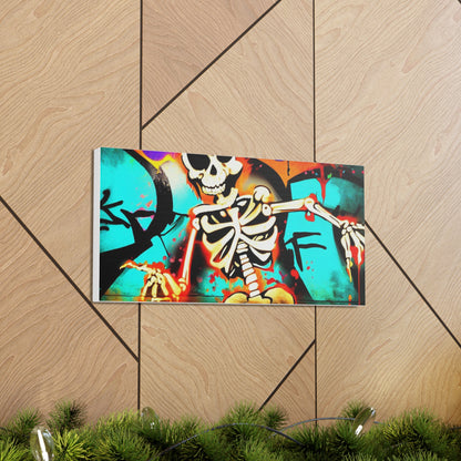 Halloween art, Skeleton canvas prints, Scary Halloween decor, Halloween home decor, Halloween wall, Gothic wall decor, Canvas Gallery Wraps - SaviTraviDesigns