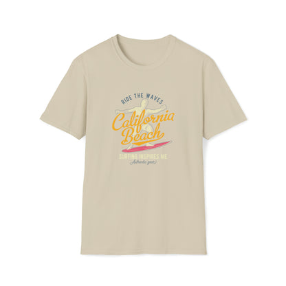 California Beach Surfing |Beach Lifestyle Shirts | Summer Vibe Apparel Sand