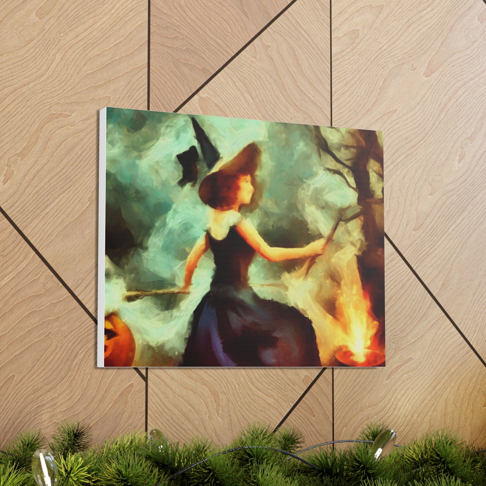 Halloween art, Witch canvas prints, Scary Halloween decor, Halloween home decor, Halloween wall, Gothic wall decor, Canvas Gallery Wraps - SaviTraviDesigns