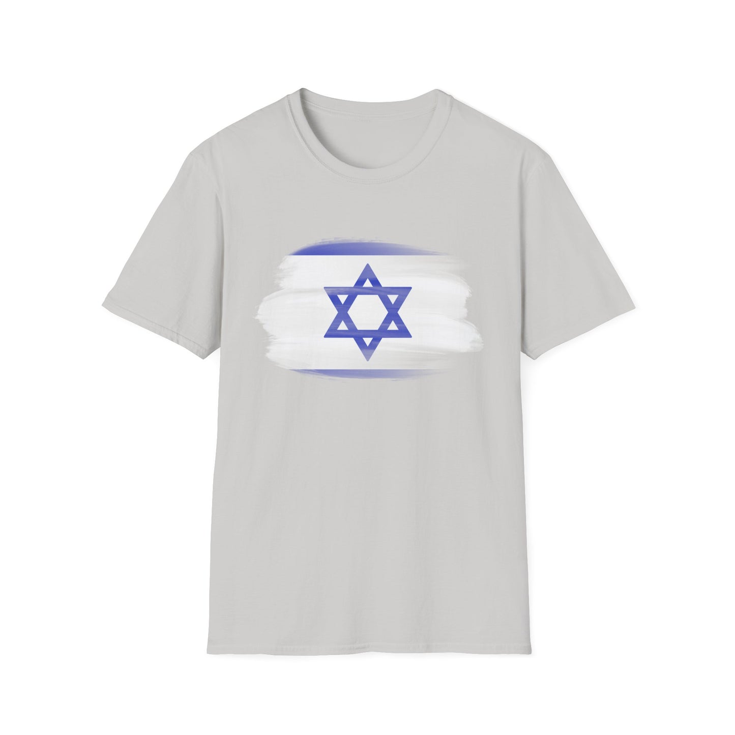 Israel Flag Graphic Tee Shirt Ice Grey