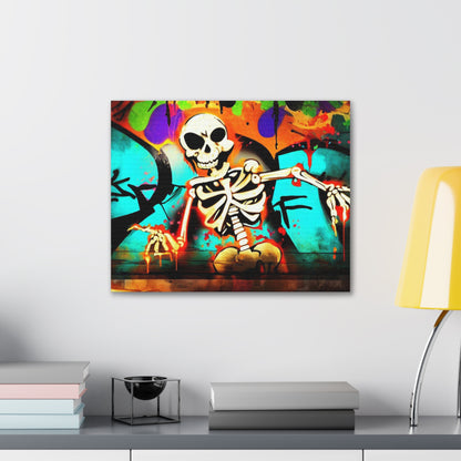 Halloween art, Skeleton canvas prints, Scary Halloween decor, Halloween home decor, Halloween wall, Gothic wall decor, Canvas Gallery Wraps - SaviTraviDesigns