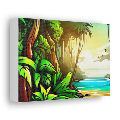 Jungle Sunset, Graffiti art prints, Street art canvas, Urban art decor, Graffiti-style wall art, Graffiti canvas prints, Street art posters - SaviTraviDesigns