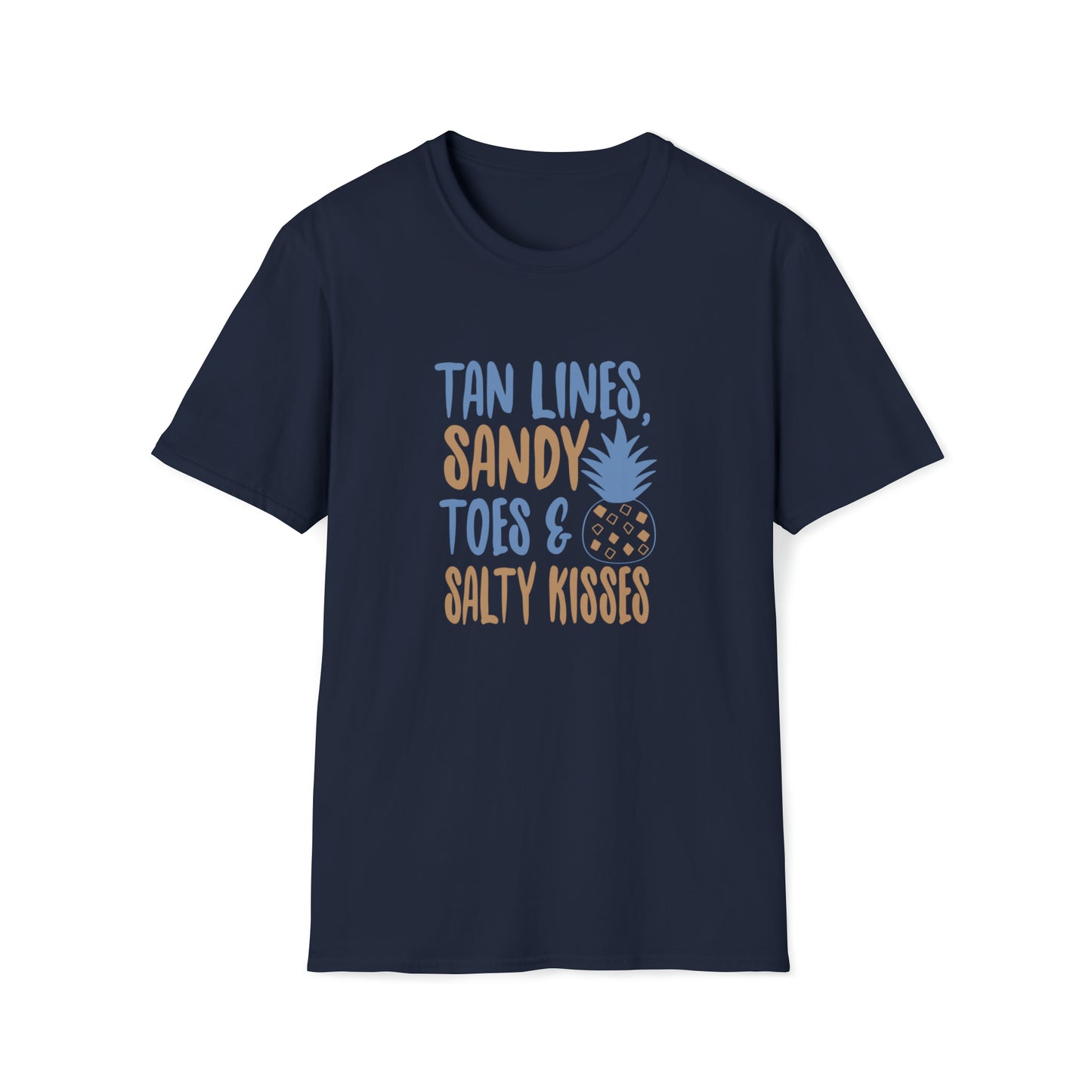 Tan Lines Sandy Toes |Beach Lifestyle Shirts | Summer Vibe Apparel Navy