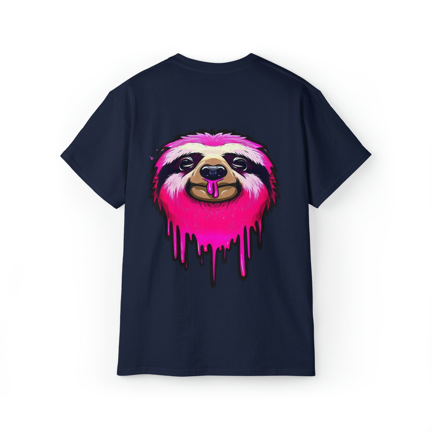 Graffiti Tshirt, Sloth Tshirt, Graphic T-Shirt, Unisex Ultra Cotton Tee, Pink Sloth