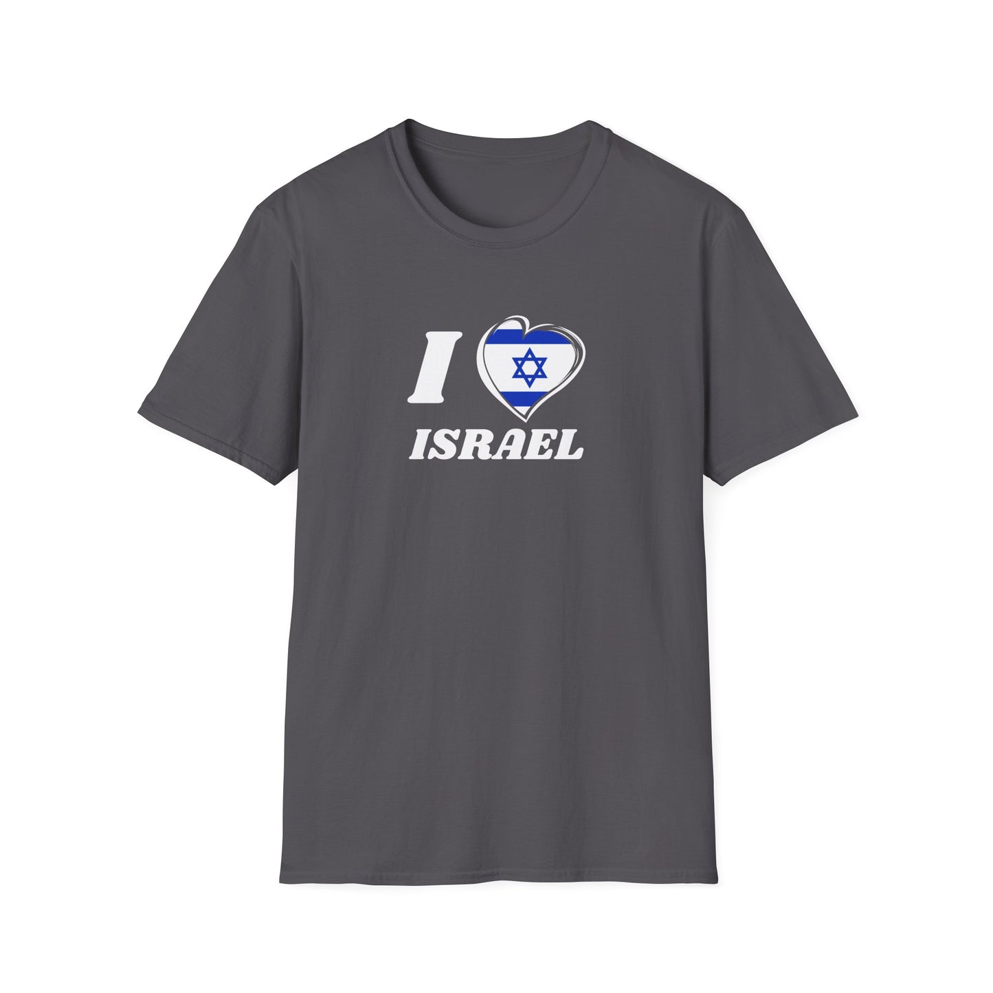 I Heart Israel Graphic T-Shirt Charcoal