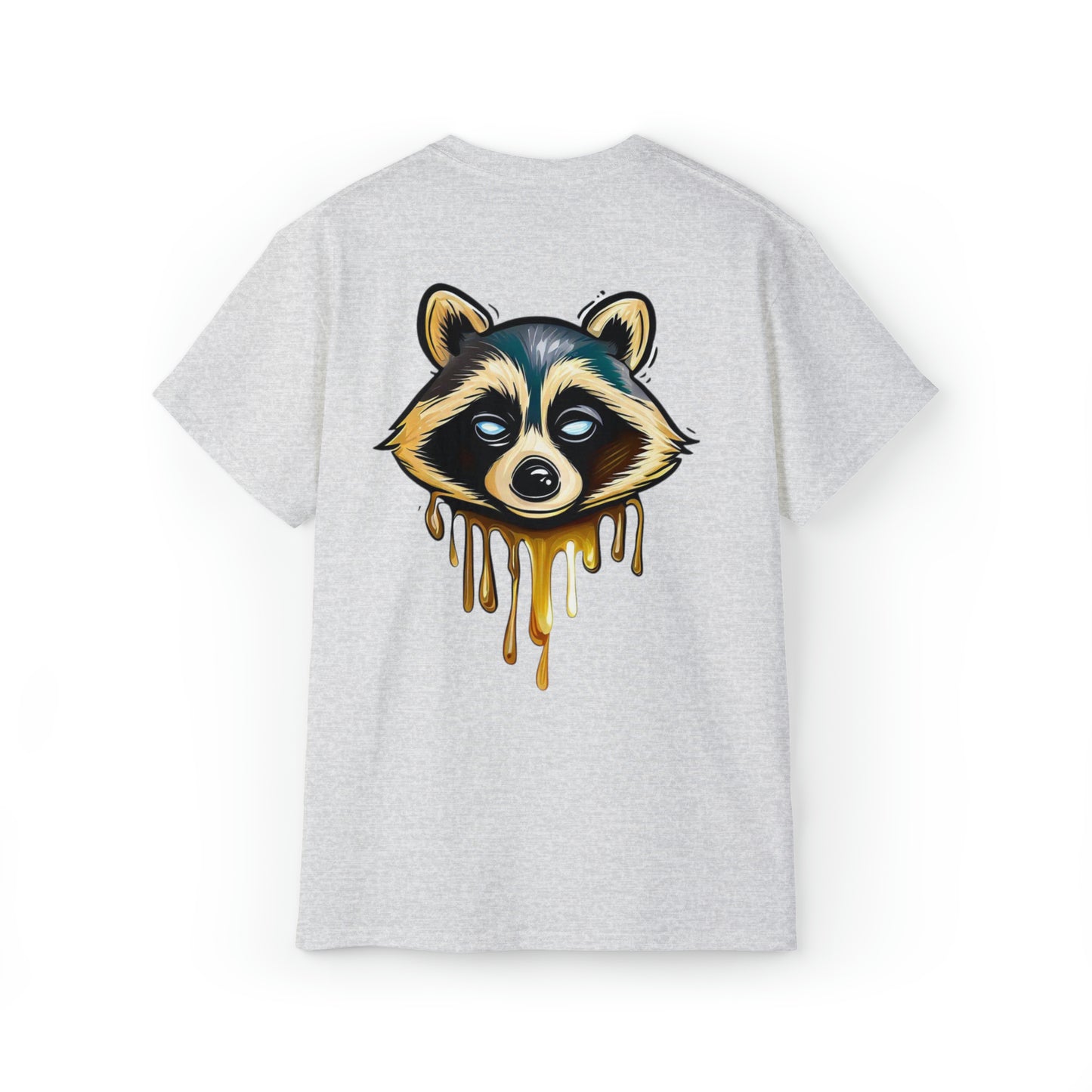 Raccoon Shirt, Graffiti Print Shirt, Unisex Ultra Cotton Tee, Golden Raccoon - SaviTraviDesigns