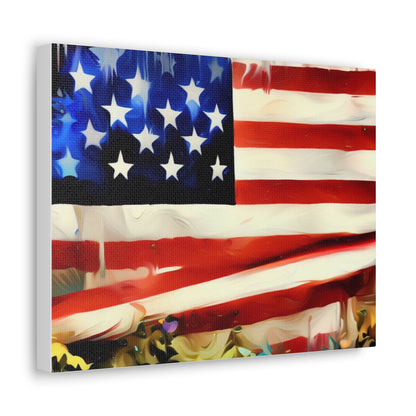 American Flag wall art, Flag wall art, Canvas Gallery Wraps - SaviTraviDesigns