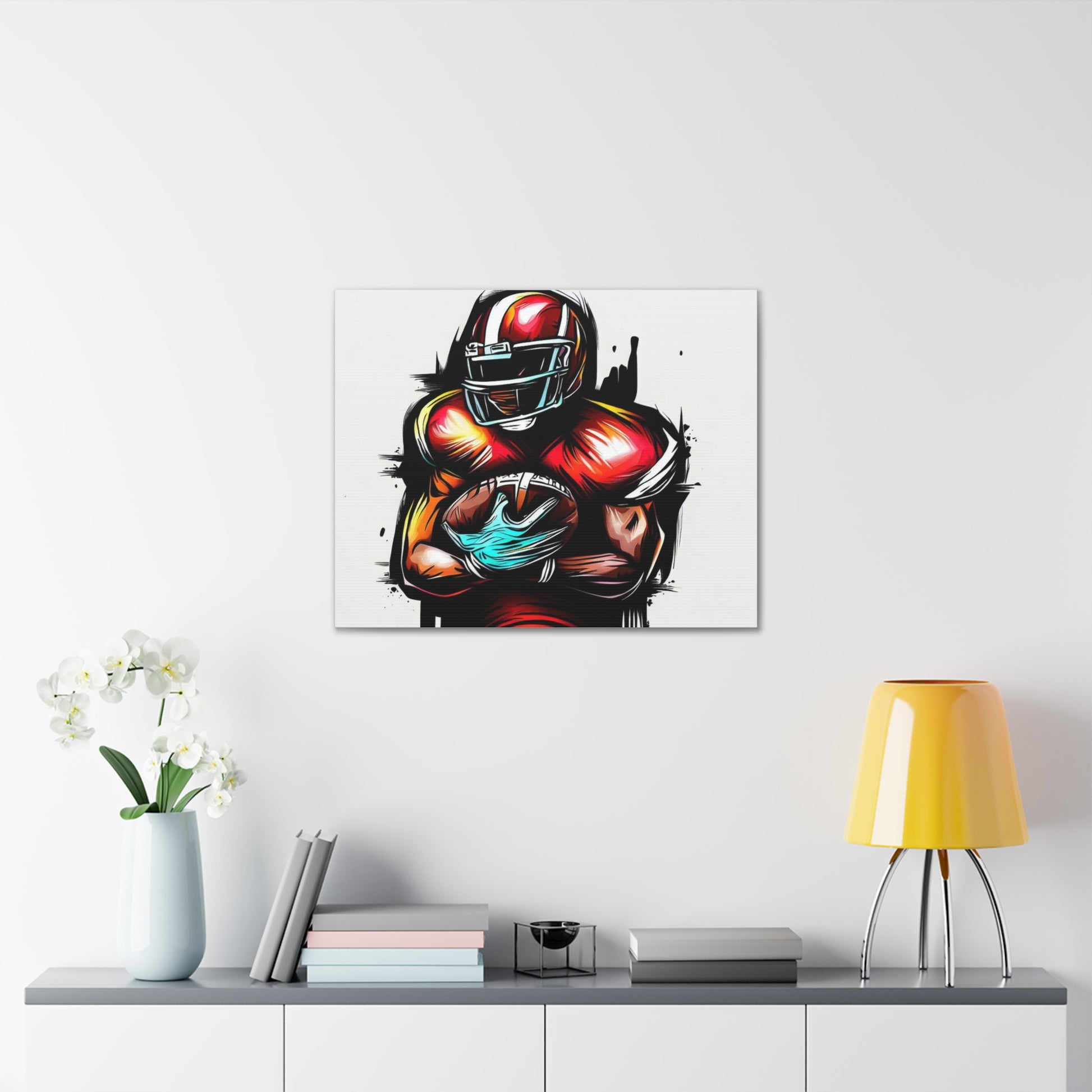 Football Player, Graffiti art prints, Street art canvas, Urban art decor, Graffiti-style wall art, Graffiti canvas prints, Street art posters - SaviTraviDesigns