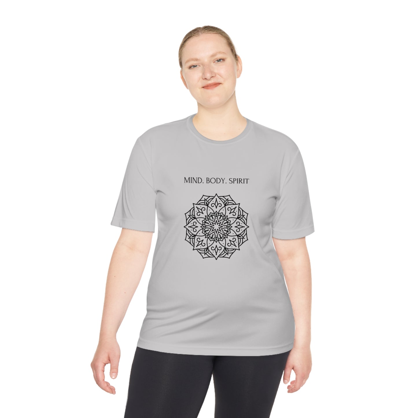 Mind Body Spirit Shirt, Graphic T-shirt, Moisture Wicking Tee