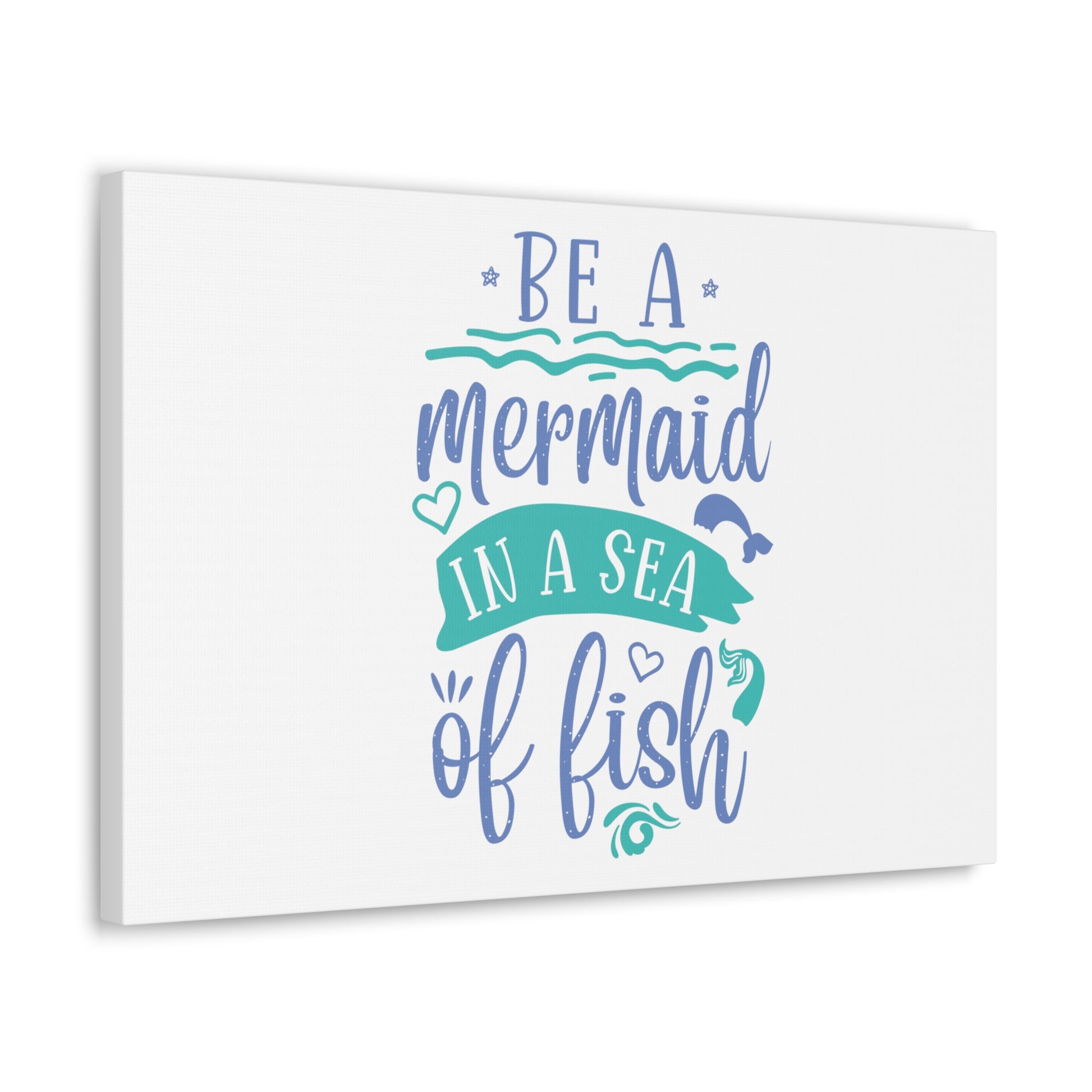 Be A Mermaid, Mermaid Wall Art, Coastal Mermaid Decor, Beach House Mermaid Signs, Nautical Mermaid Decor, Mermaid Nursery Wall Decor - SaviTraviDesigns