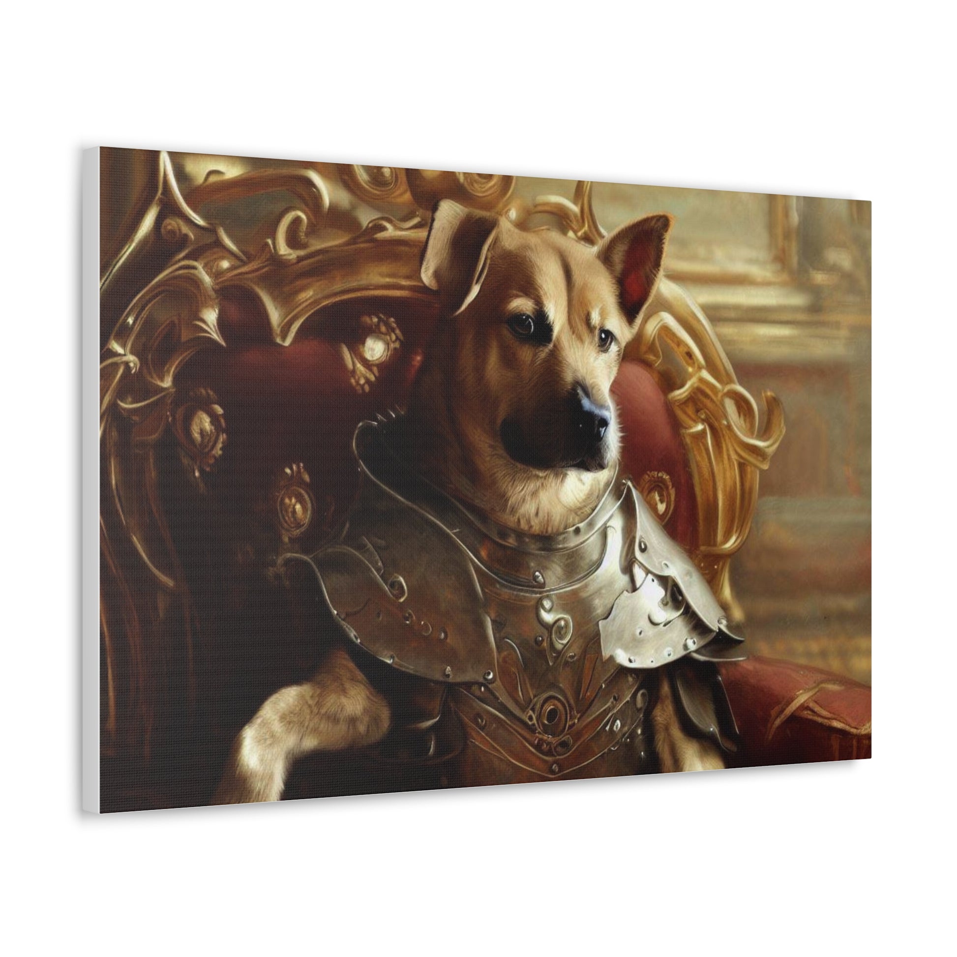 Fancy Dog, Canvas Dog Art, Dog Wall Art, Canine Canvas ArtCanvas Gallery Wraps - SaviTraviDesigns