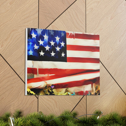 American Flag wall art, Flag wall art, Canvas Gallery Wraps - SaviTraviDesigns