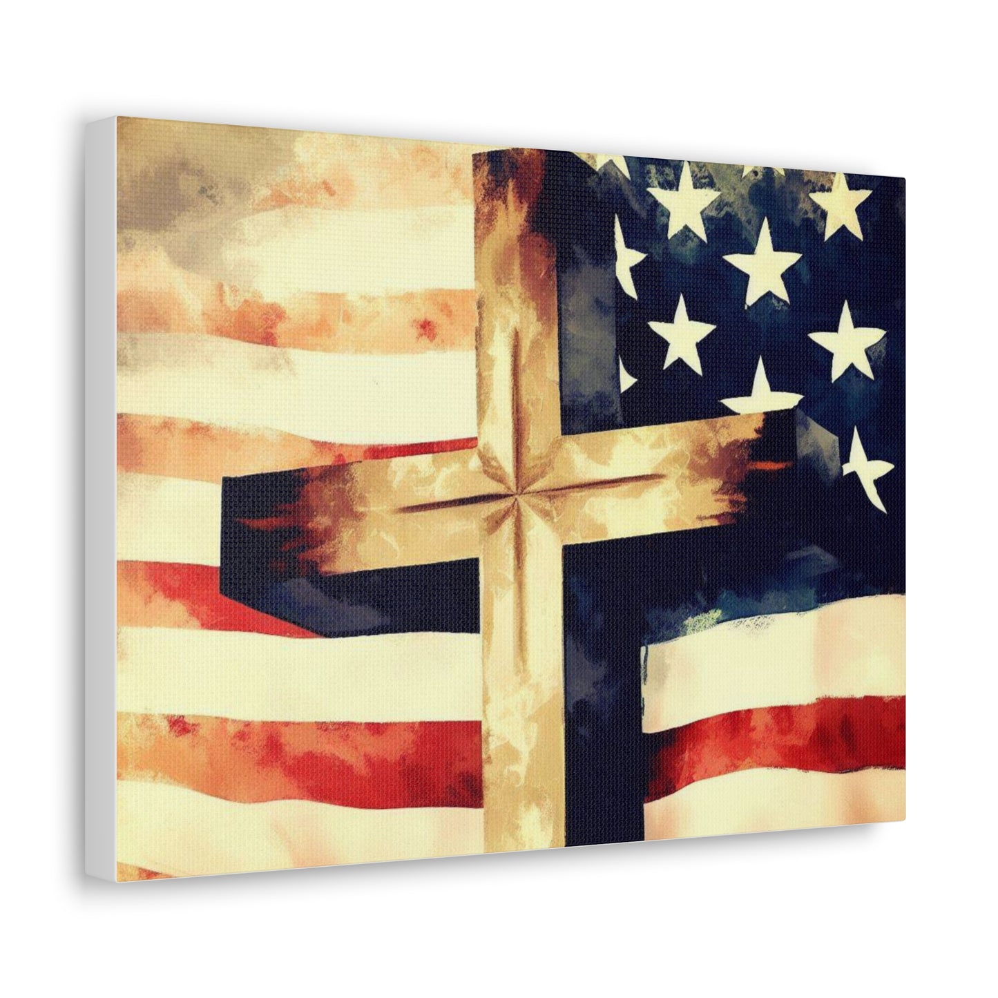 Christian wall art, Flag wall art, Canvas Gallery Wraps - SaviTraviDesigns