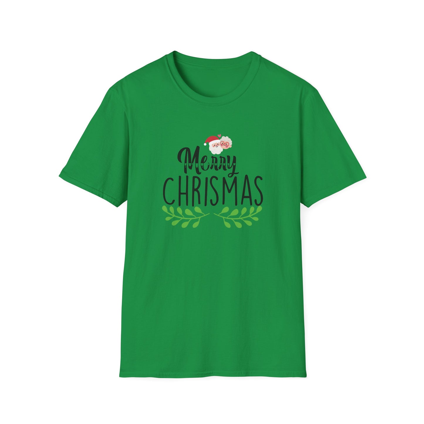 Merry Christmas Simple Graphic Shirt Irish Green