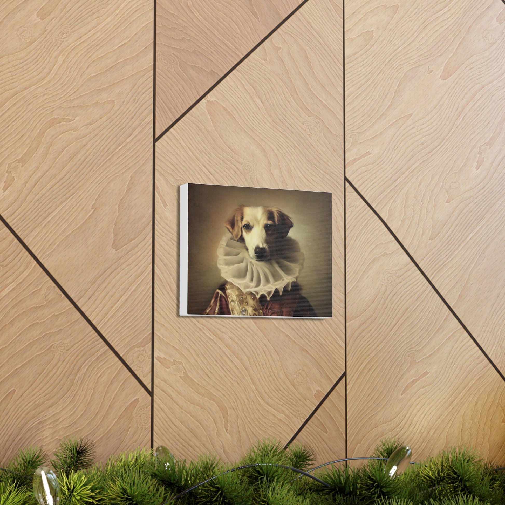 Fancy Dog, Canvas Dog Art, Dog Wall Art, Canine Canvas Art, Canvas Gallery Wraps