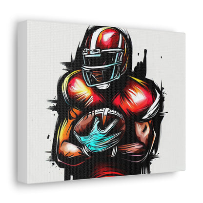 Football Player, Graffiti art prints, Street art canvas, Urban art decor, Graffiti-style wall art, Graffiti canvas prints, Street art posters - SaviTraviDesigns