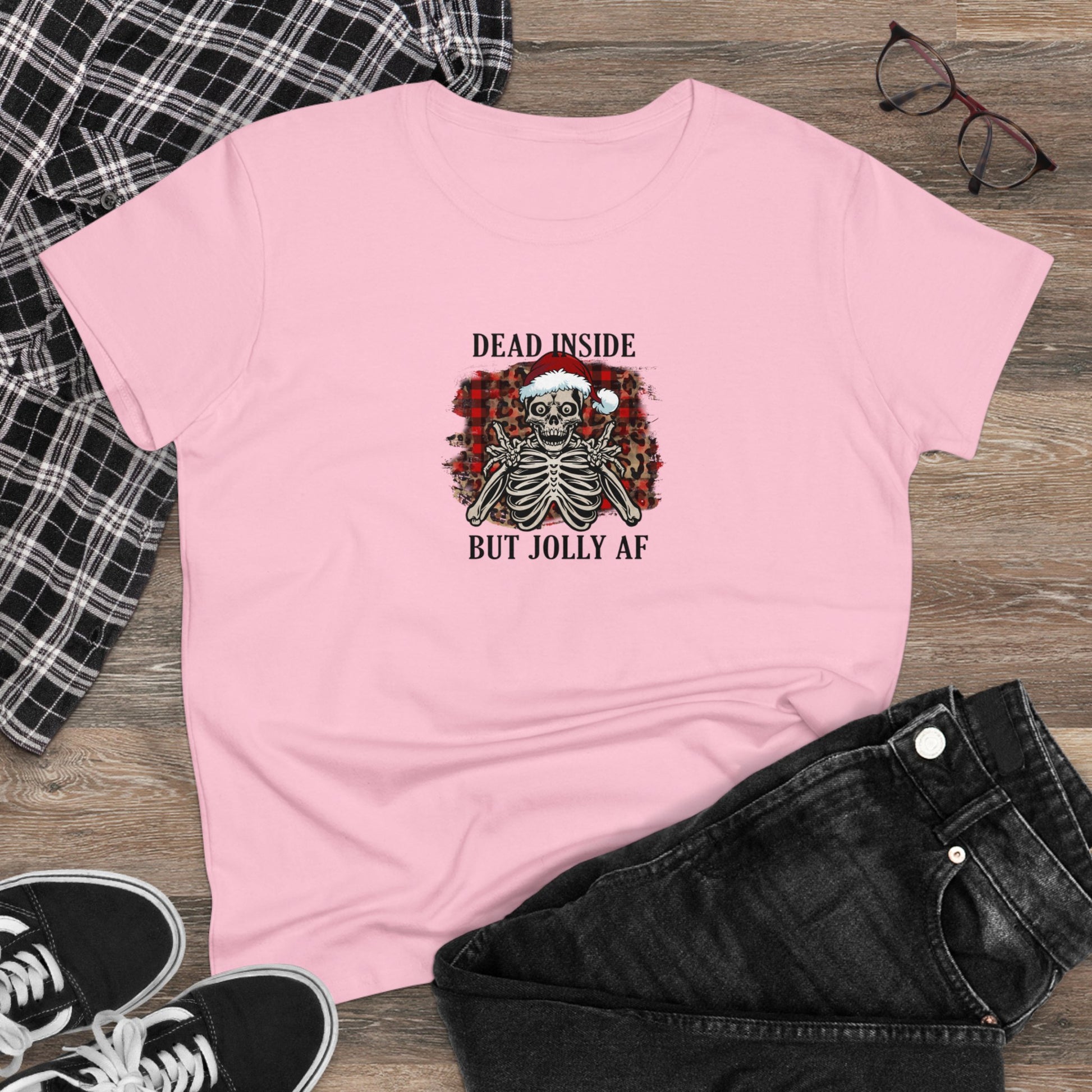 Deep Inside, Jolly AF, Christmas Graphic Shirts, Festive Holiday T-Shirts, Ugly Christmas Sweater Tees, Funny Christmas Shirt Designs, Cute Xmas Graphic Tees