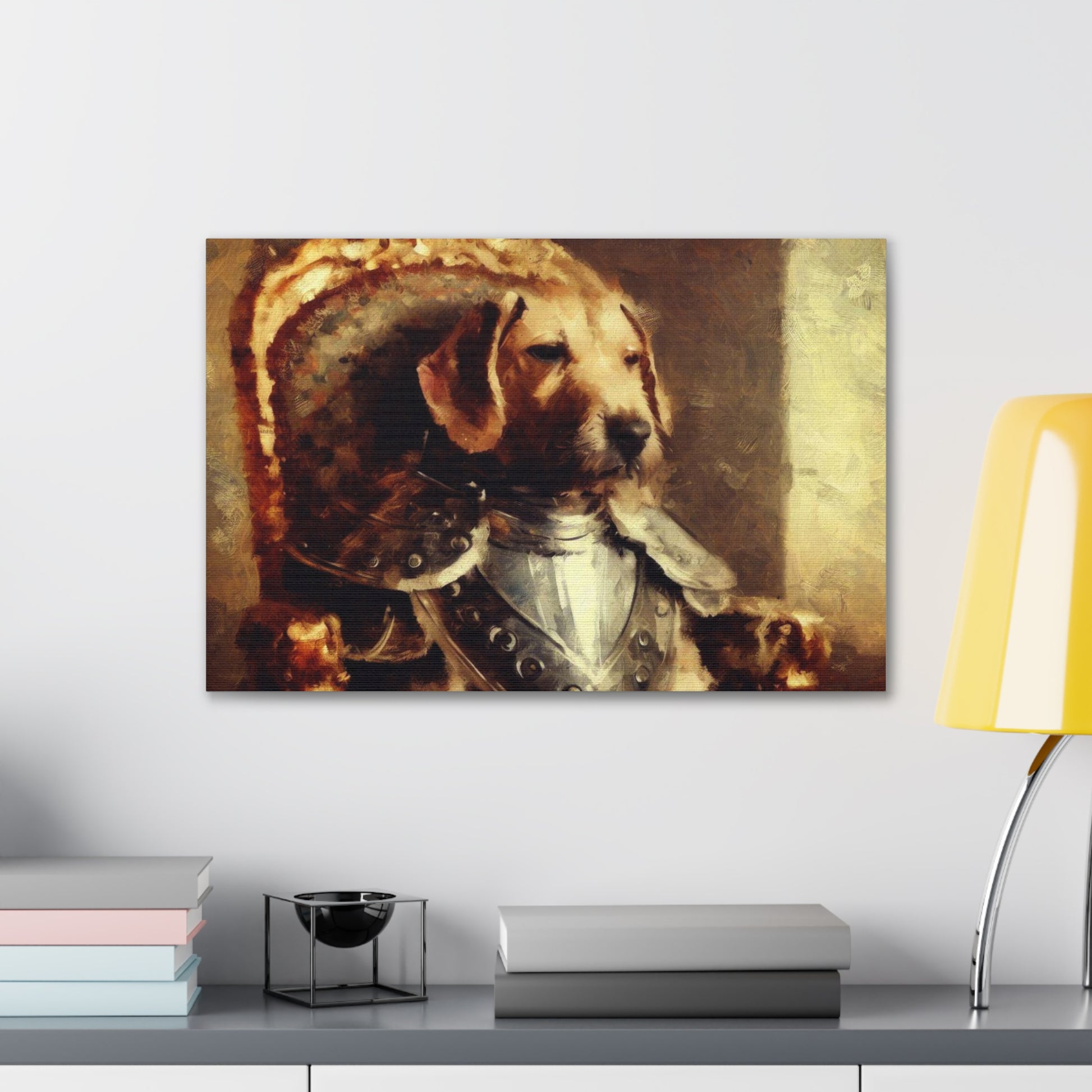 Fancy Dog, Canvas Dog Art, Dog Wall Art, Canine Canvas Art,Canvas Gallery Wraps